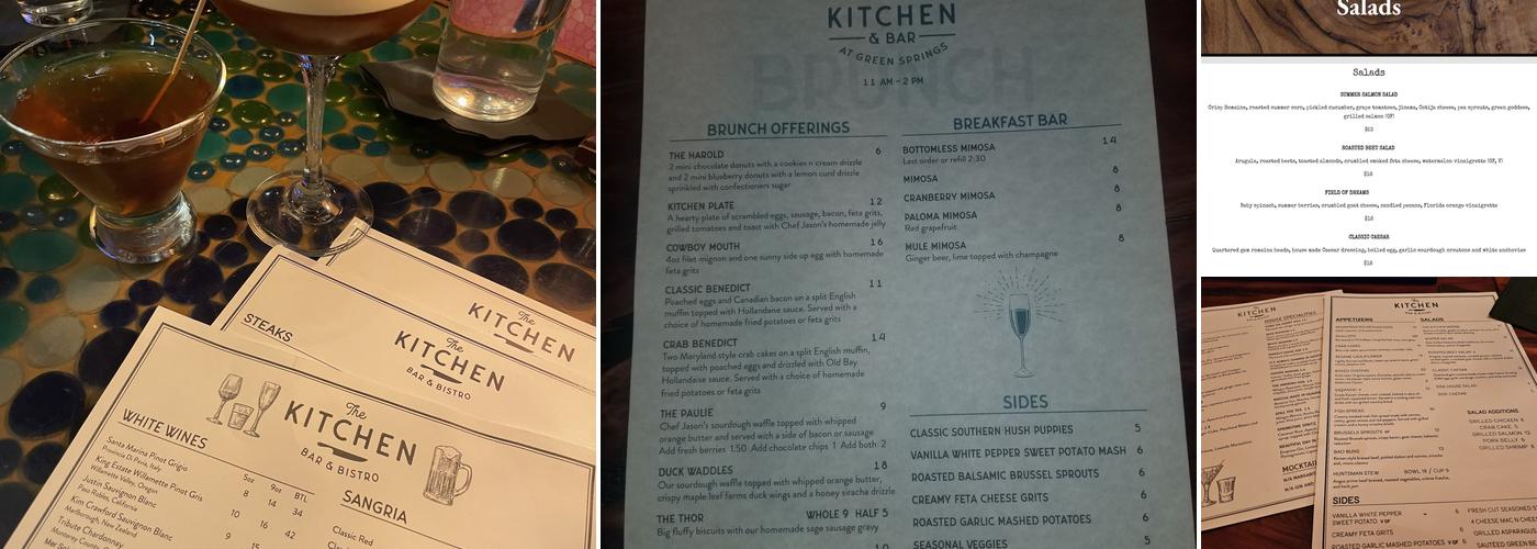 The Kitchen Menu
