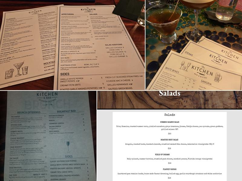 The Kitchen Menu