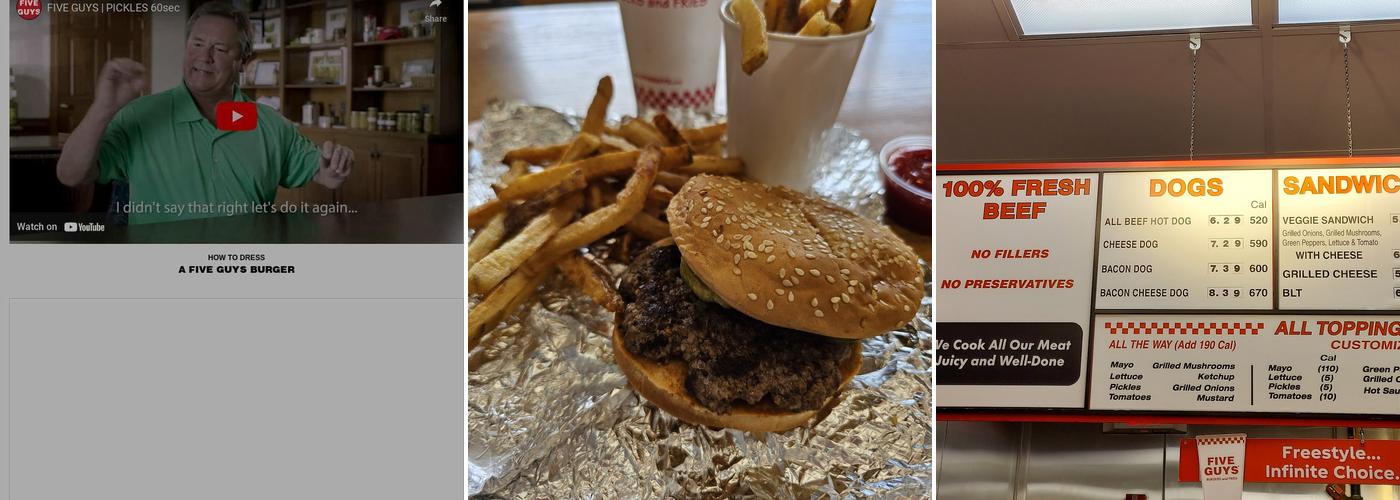 Five Guys Menu