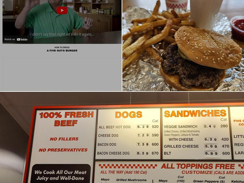 Five Guys Menu