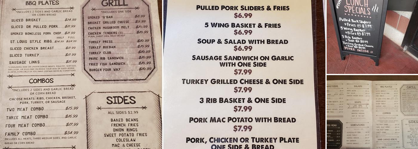 3 Bricks BBQ & Grill Menu