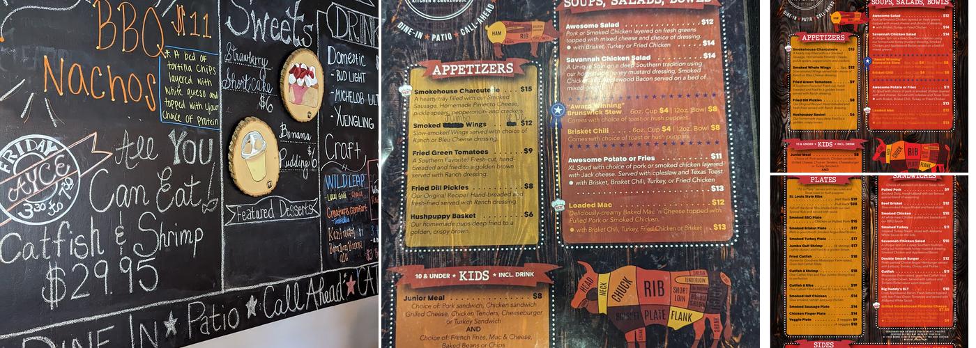 Dunc’s BBQ kitchen Menu