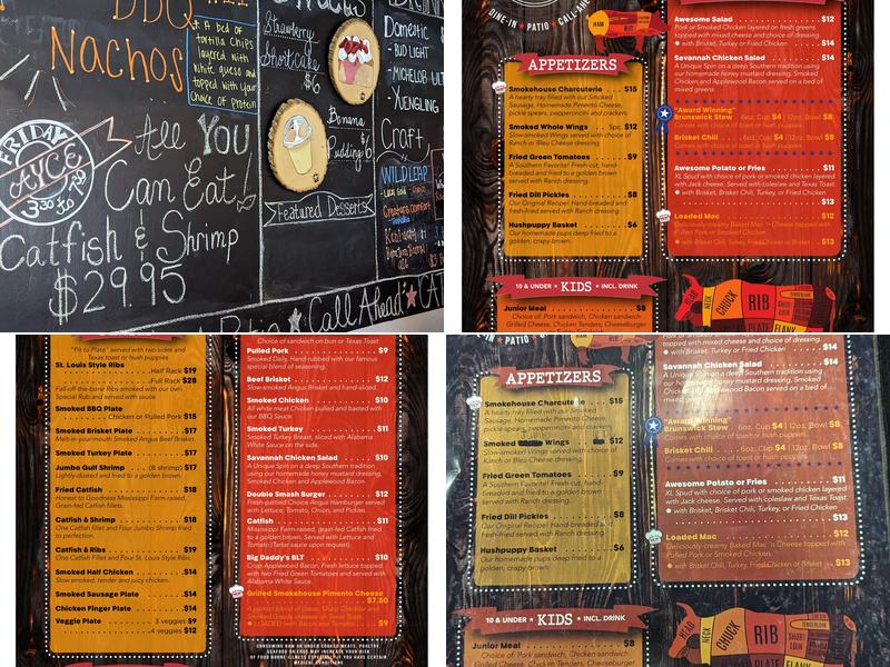 Dunc’s BBQ kitchen Menu