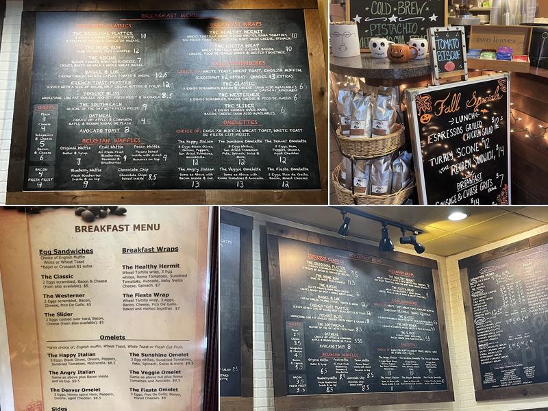 Espressos Coffee Menu