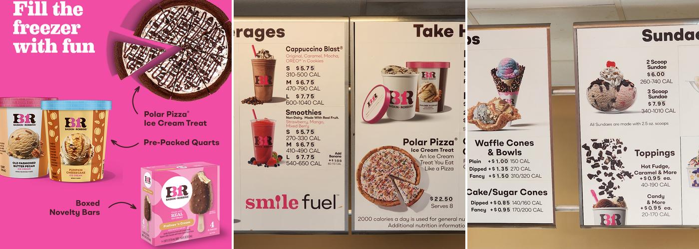 Baskin Robbins Menu