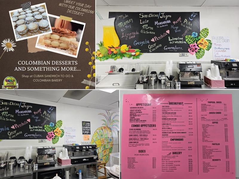 Cuban Sandwich To Go & Colombian Bakery Menu