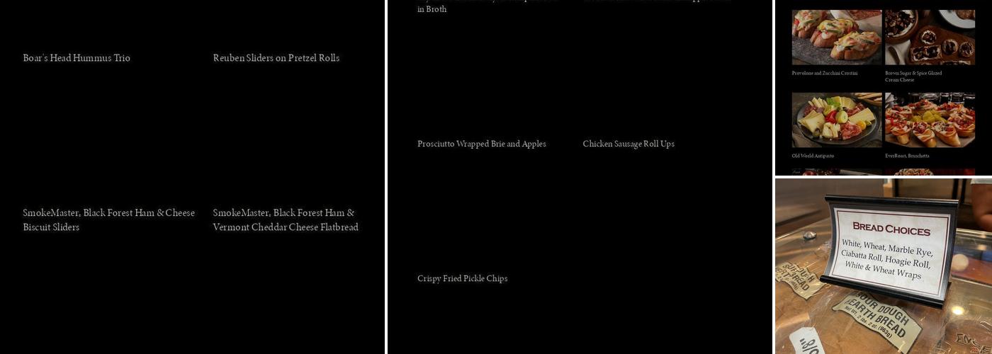 Boar's Head Café Menu