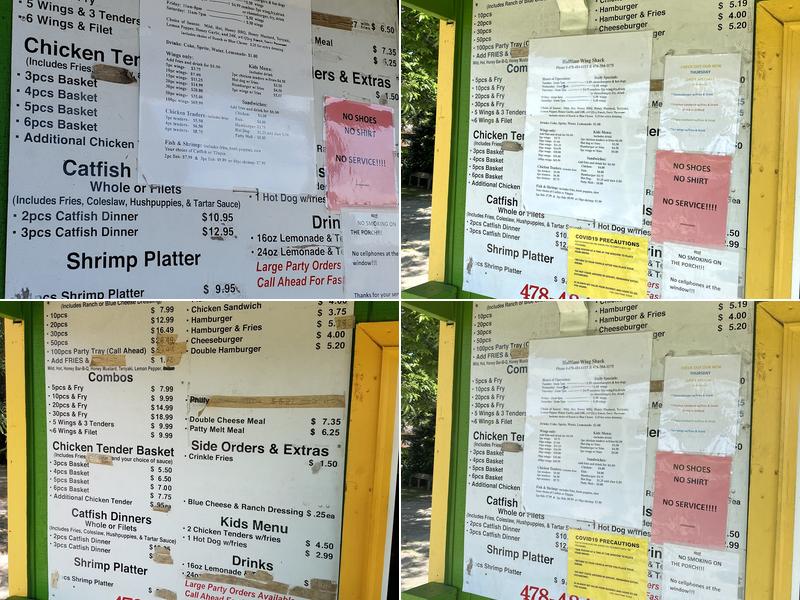 Halftime Wing Hut Menu