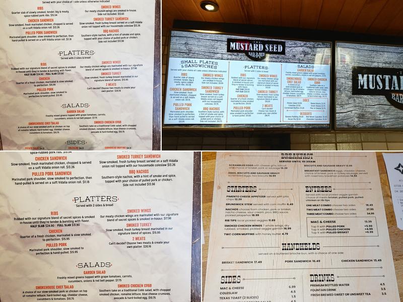 Mustard Seed Menu