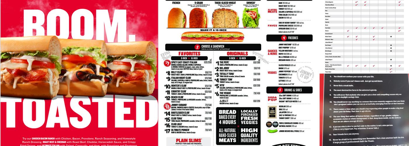 Jimmy John's Menu