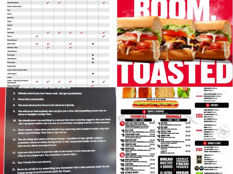 Jimmy John's Menu