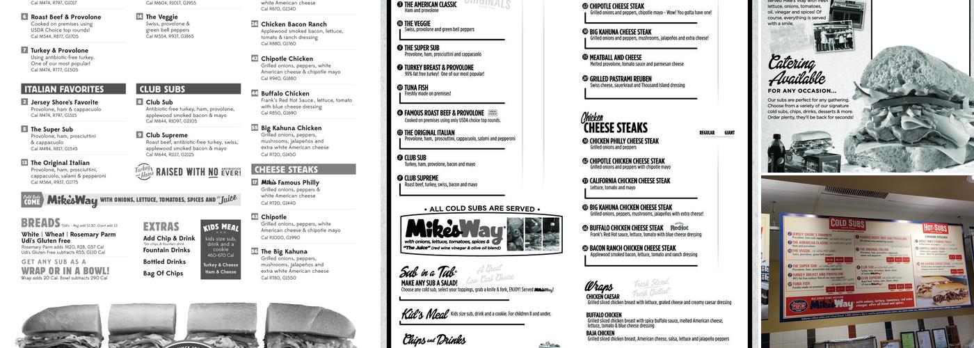 Jersey Mike's Subs Menu