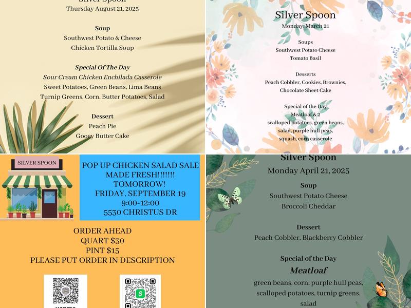 The Silver Spoon Menu