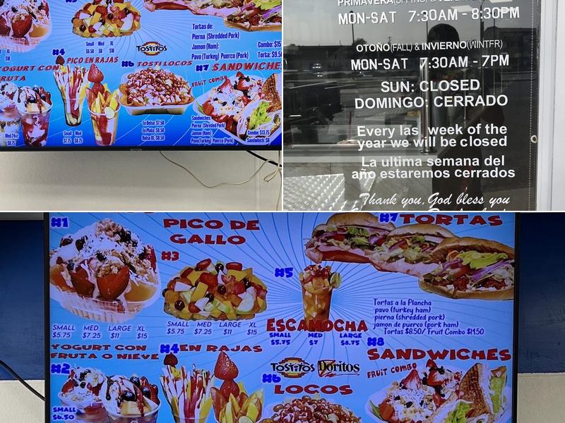 Bionicos Y Jugos Zapopan Inc Menu