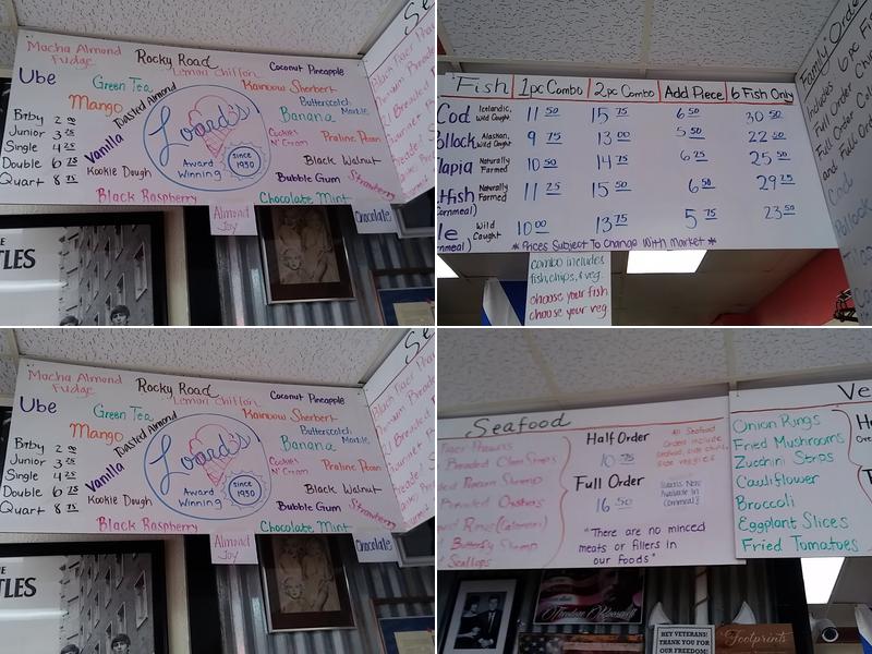 Hundal Sahib Fish & Chips & Loards ice creams Menu