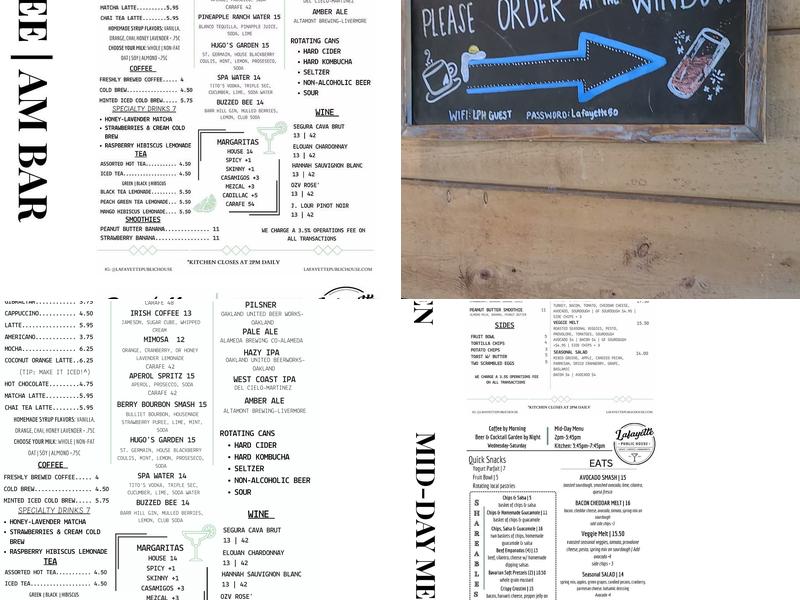 Lafayette Public House Menu