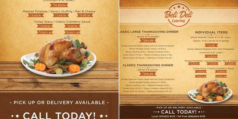 Beli-Deli Gourmet Catering Menu