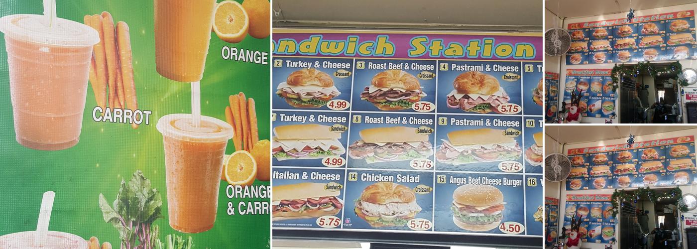 Donuts & Sandwich Station Menu