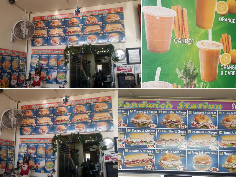 Donuts & Sandwich Station Menu