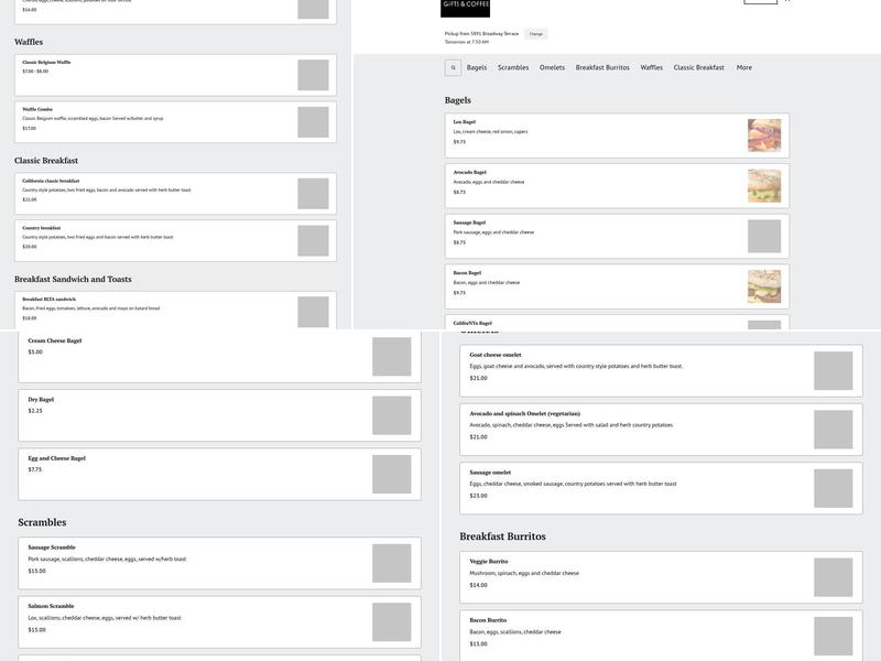 Terrace Café - Oakland Hills Menu