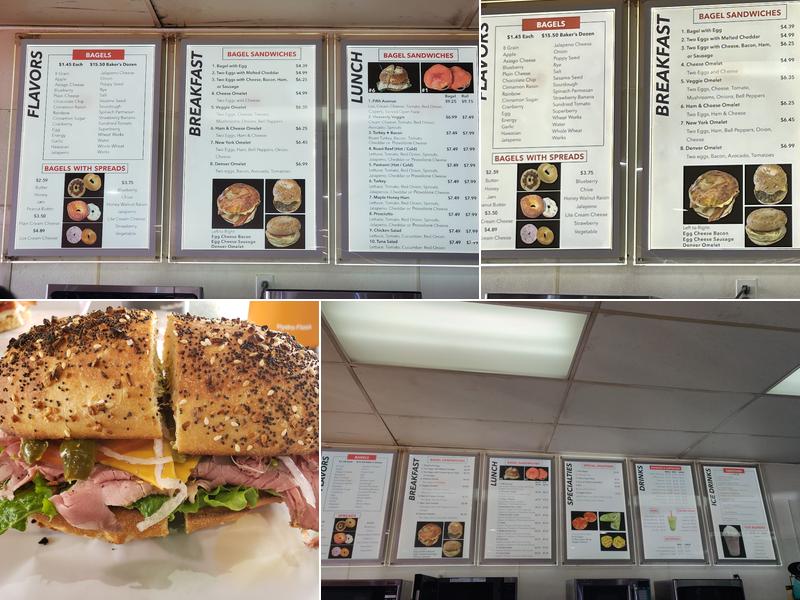 5th Ave Bagelry Menu