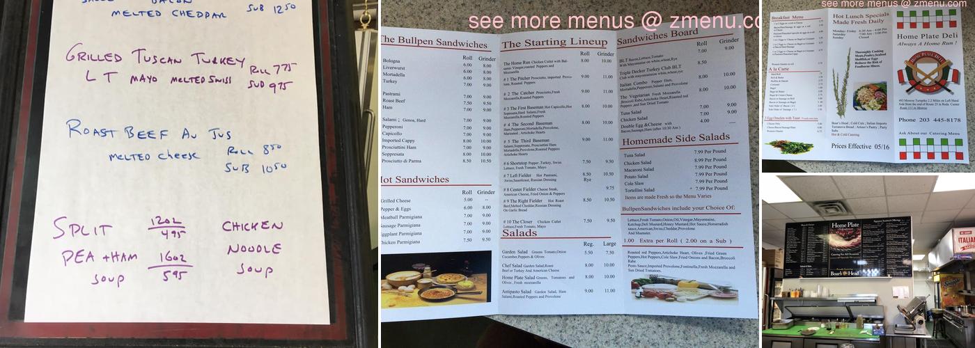 Home Plate Deli Menu