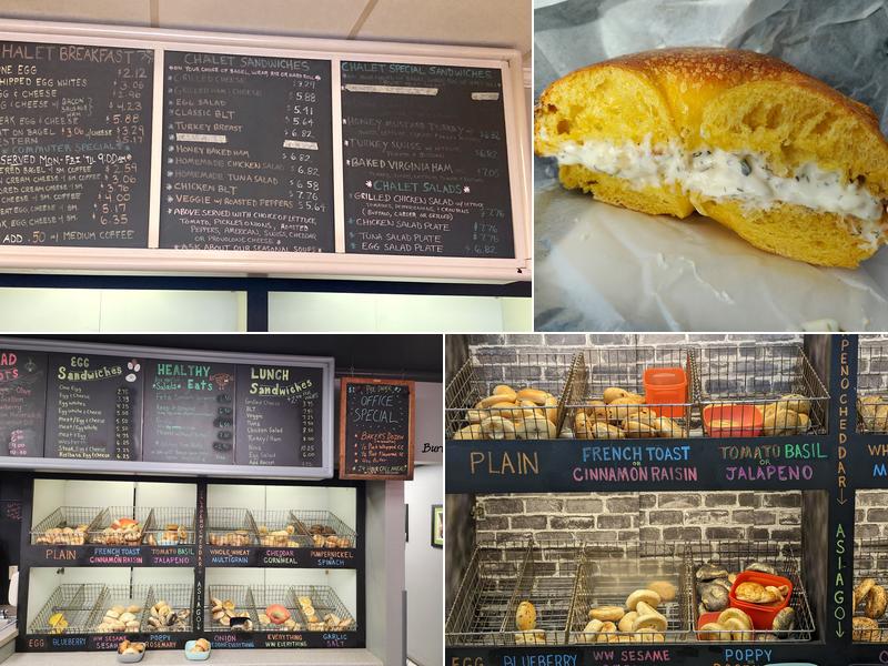 Bagel Chalet Menu