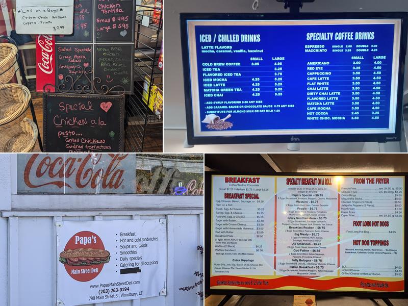 Papa's Main Street Deli Menu