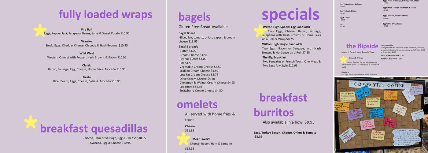 Connecticut Coffee & Grill Menu