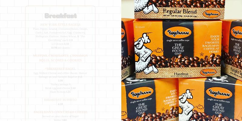 Bagelman Menu