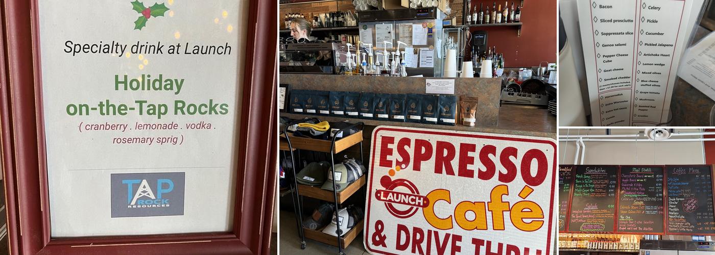 Launch Espresso Food Spirits - Cafe Menu