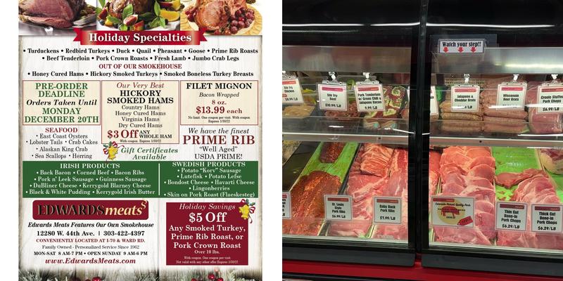 Edwards Meats Menu
