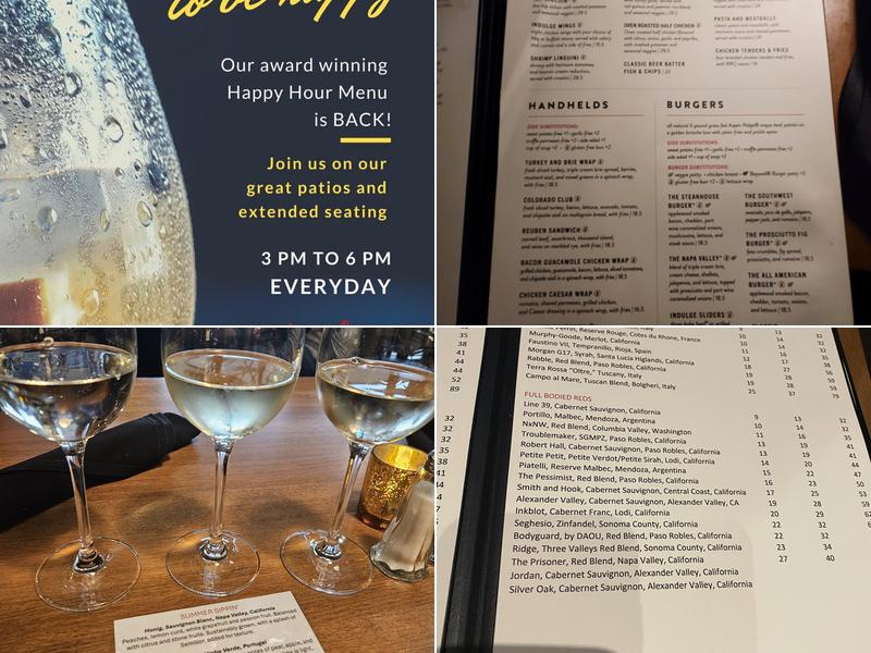 Indulge Bistro & Wine Bar Menu