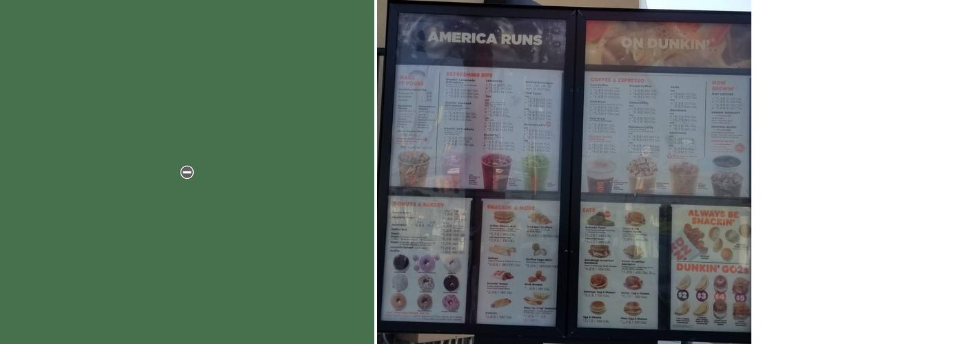 Dunkin' Menu