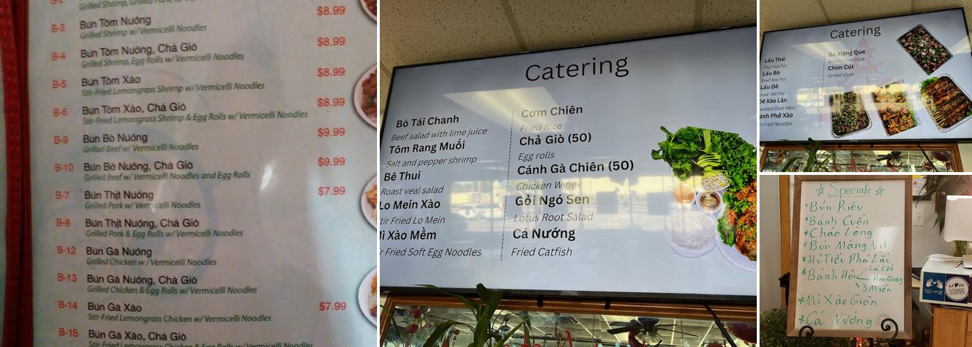 Asian Bistro Menu