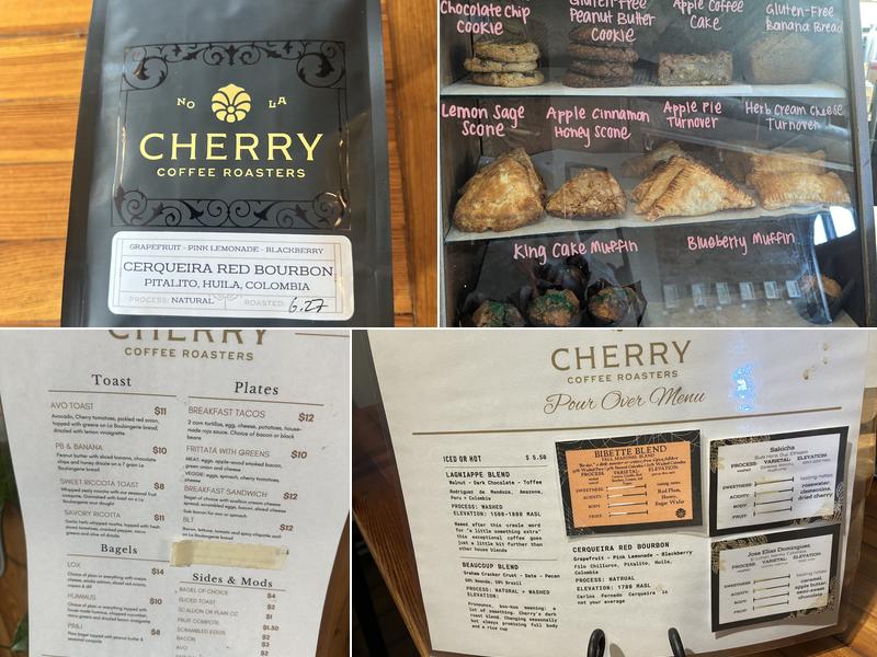 Cherry Coffee Roasters Menu