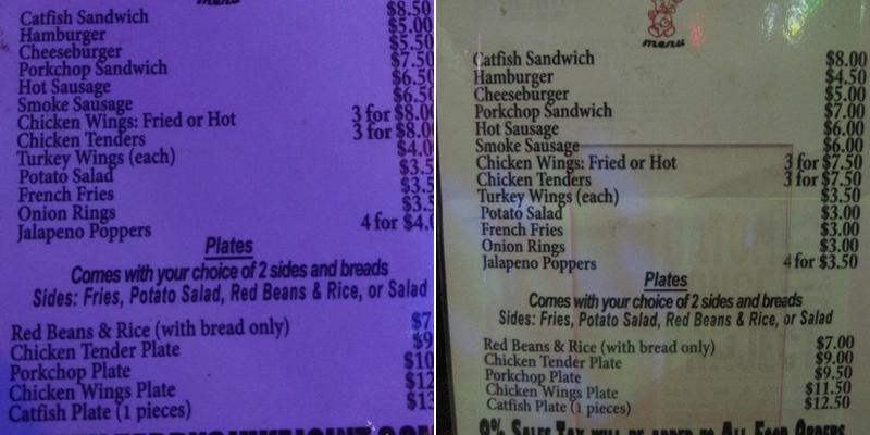 Teddy's Juke Joint Menu