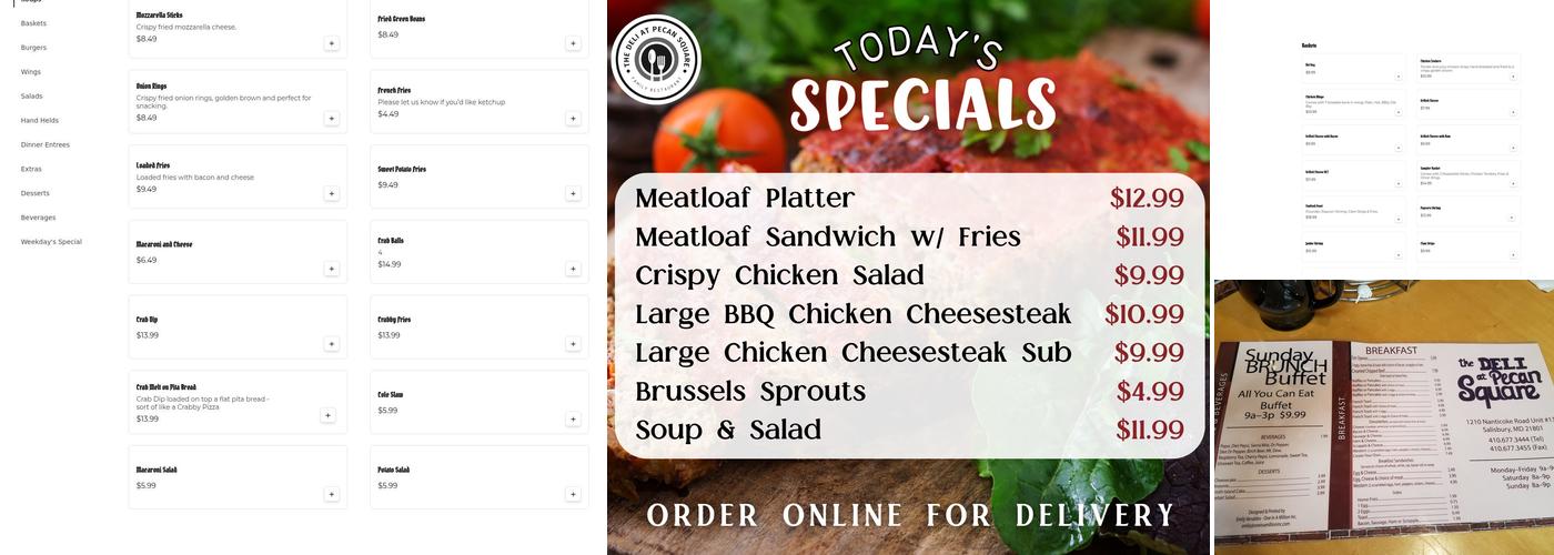 The Deli at Pecan Square Menu