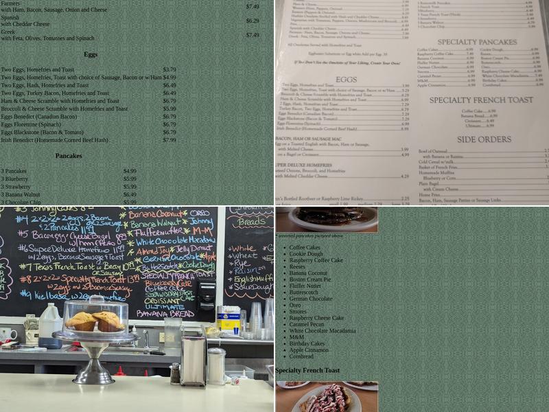 Kristin's Breakfast & Lunch Menu