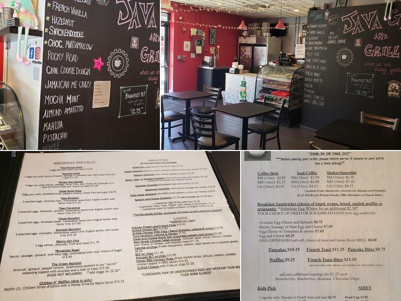 Java Grind And Grill Menu