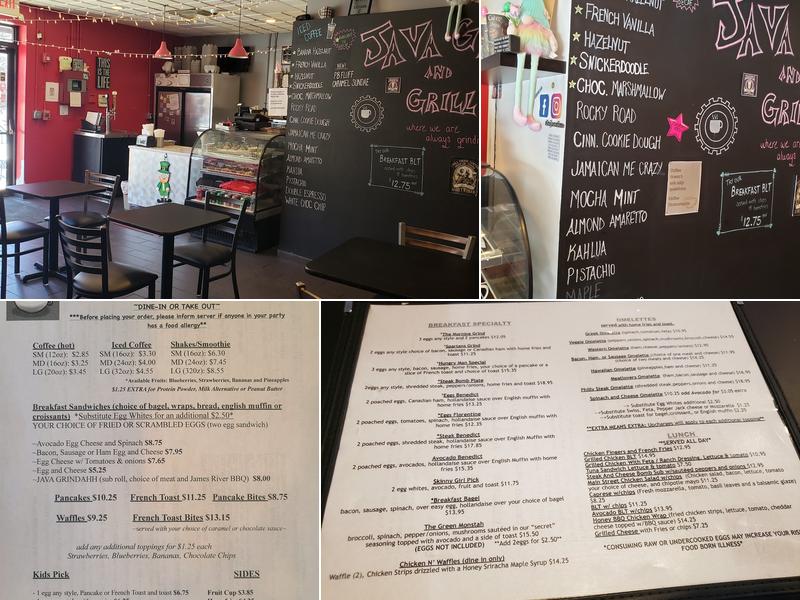 Java Grind And Grill Menu
