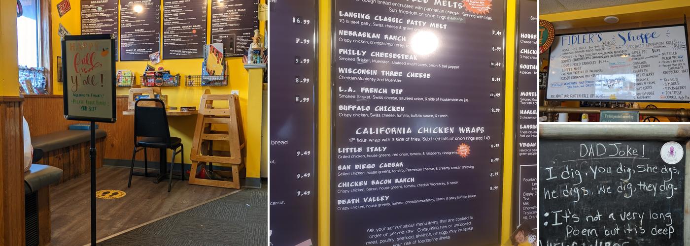 Fidlers on the Grand Restaurant Menu