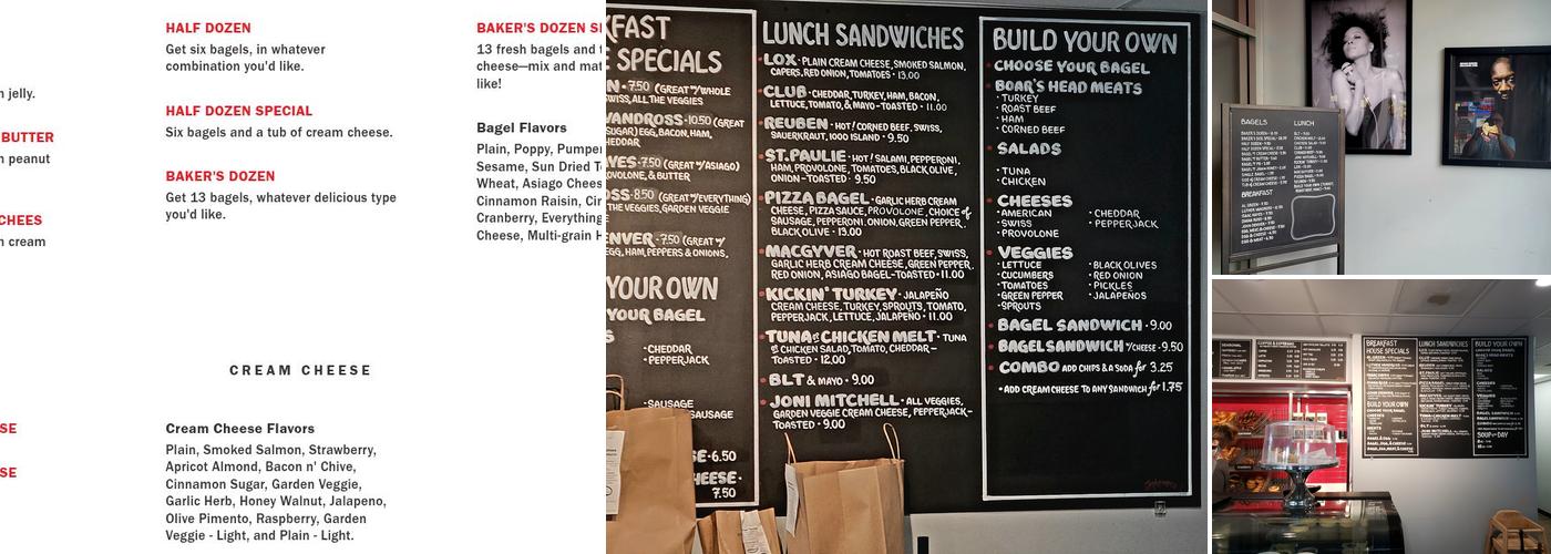 St. Paul Bagelry Menu