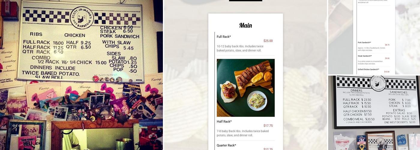 Scott Ja-Mama's Menu