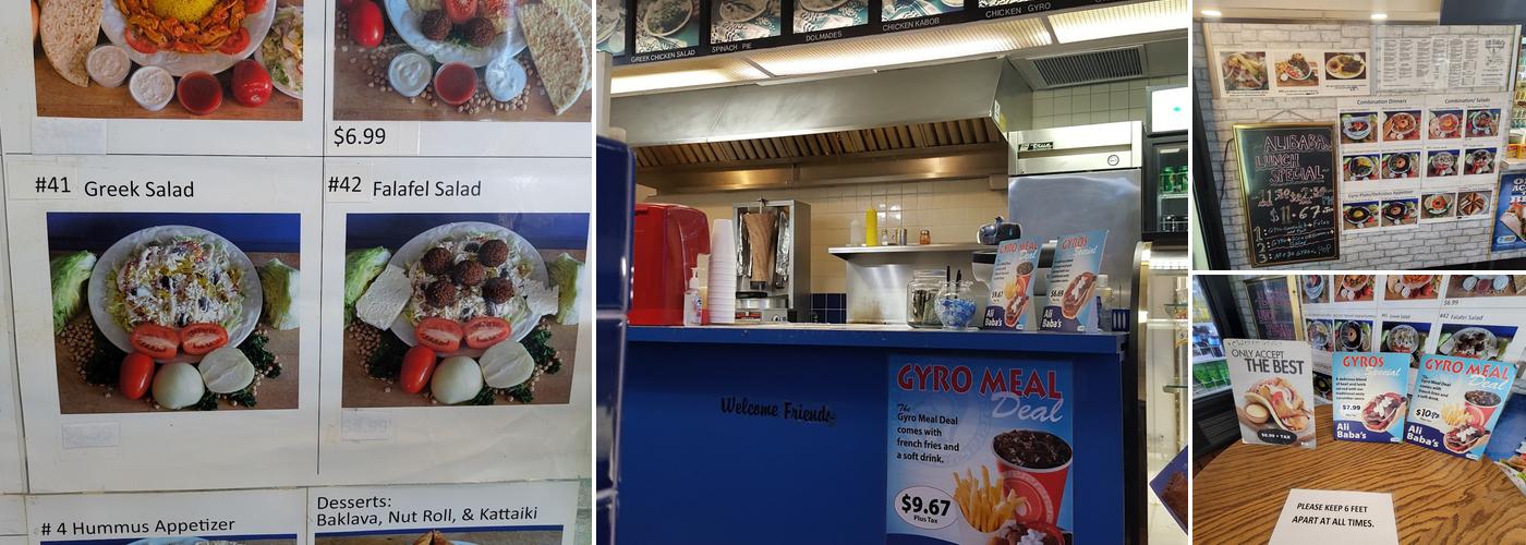 Ali Baba's King of Gyros Menu