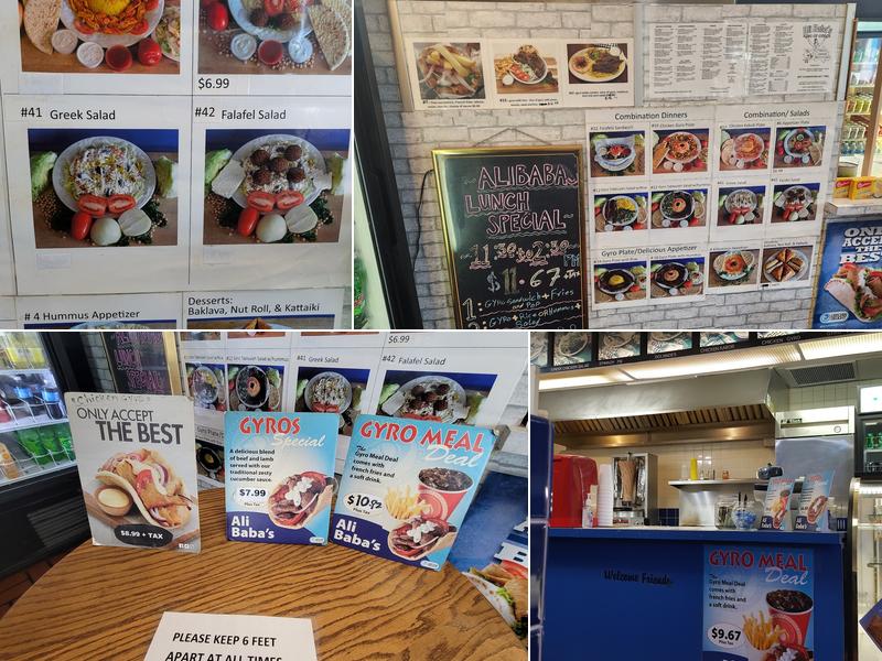 Ali Baba's King of Gyros Menu