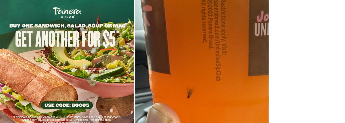 Panera Bread Menu