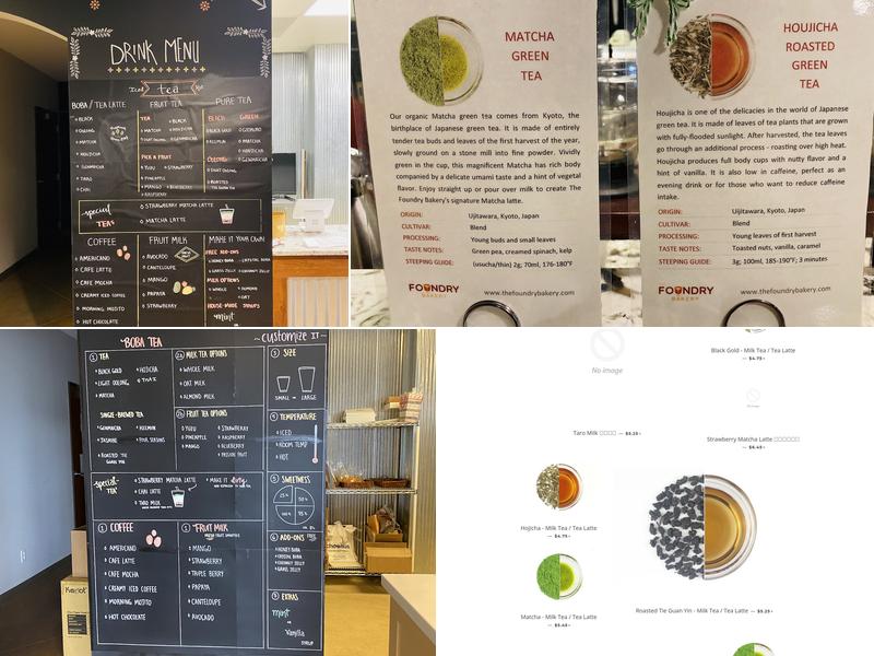 The Foundry Bakery Menu