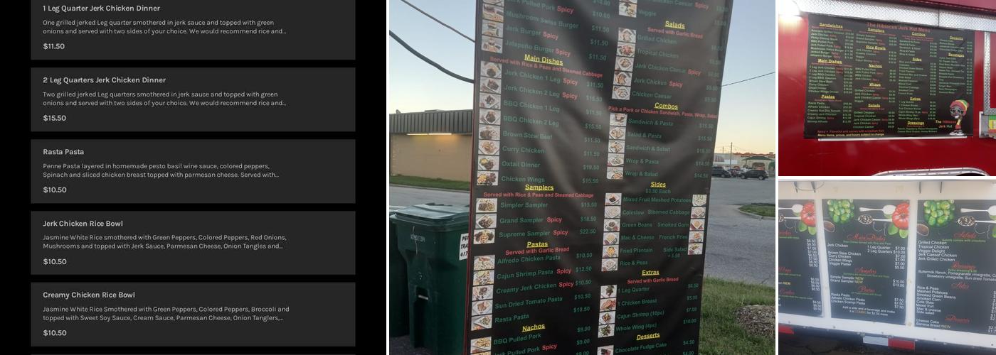 Hibiscus Jerk Hut Menu