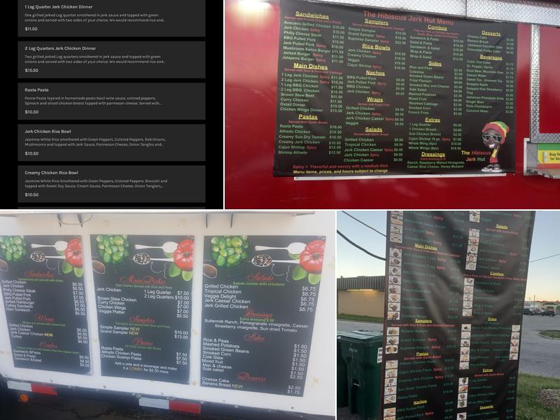 Hibiscus Jerk Hut Menu